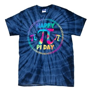 Happy Pi 3.14 Day Rainbow Tie Dye Tie-Dye T-Shirt