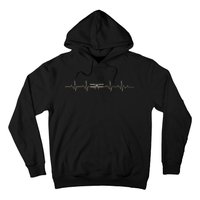 Heartbeat Plane Aviation Aircraft Flying Airplane Pilot Hoodie