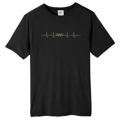 Heartbeat Plane Aviation Aircraft Flying Airplane Pilot Tall Fusion ChromaSoft Performance T-Shirt