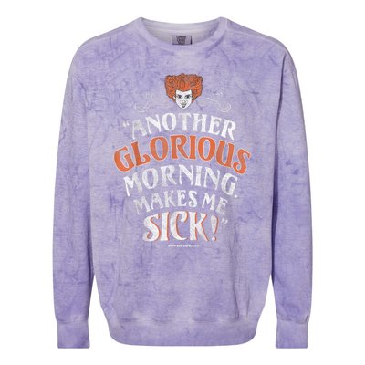 Hocus Pocus Another Glorious Morning Makes Me Sick Shirt Colorblast Crewneck Sweatshirt