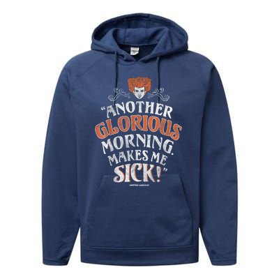 Hocus Pocus Another Glorious Morning Makes Me Sick Shirt Performance Fleece Hoodie