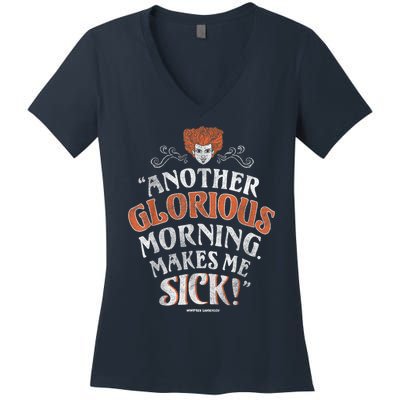 Hocus Pocus Another Glorious Morning Makes Me Sick Shirt Women's V-Neck T-Shirt