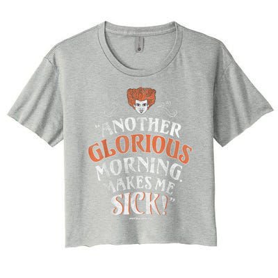 Hocus Pocus Another Glorious Morning Makes Me Sick Shirt Women's Crop Top Tee