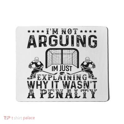 Hockey Player Arguing Gift Funny Hockey Mousepad