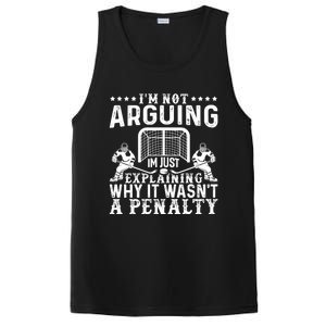 Hockey Player Arguing Gift Funny Hockey Gift PosiCharge Competitor Tank