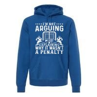 Hockey Player Arguing Gift Funny Hockey Gift Premium Hoodie