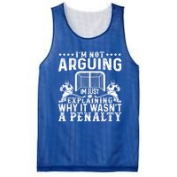 Hockey Player Arguing Gift Funny Hockey Gift Mesh Reversible Basketball Jersey Tank