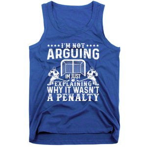 Hockey Player Arguing Gift Funny Hockey Gift Tank Top