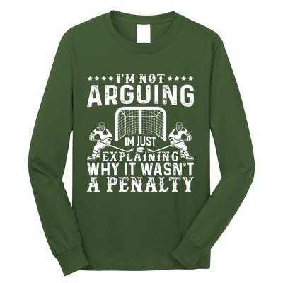 Hockey Player Arguing Long Sleeve Shirt