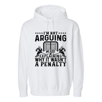 Hockey Player Arguing Garment-Dyed Fleece Hoodie