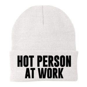 Hot Person At Work Funny Sarcastic Humor Knit Cap Winter Beanie