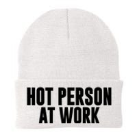 Hot Person At Work Funny Sarcastic Humor Knit Cap Winter Beanie