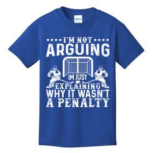 Hockey Player Arguing Gift Funny Hockey Gift Kids T-Shirt