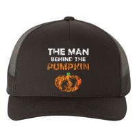 Halloween Pregnancy Announcement The Man Behind The Pumpkin Yupoong Adult 5-Panel Trucker Hat