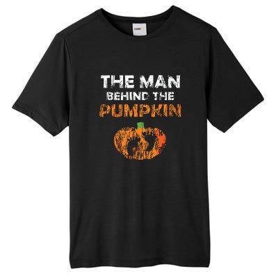 Halloween Pregnancy Announcement The Man Behind The Pumpkin Tall Fusion ChromaSoft Performance T-Shirt