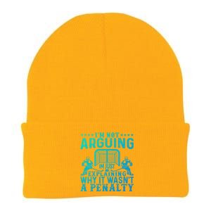 Hockey Player Arguing Gift Funny Hockey Gift Knit Cap Winter Beanie