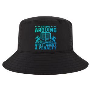 Hockey Player Arguing Gift Funny Hockey Gift Cool Comfort Performance Bucket Hat