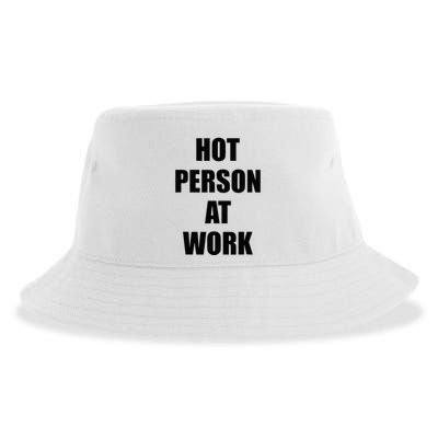 Hot Person At Work Funny Sustainable Bucket Hat