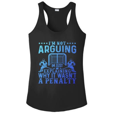 Hockey Player Arguing Gift Funny Hockey Gift Ladies PosiCharge Competitor Racerback Tank