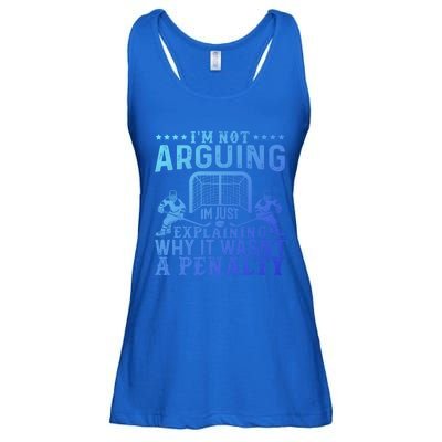 Hockey Player Arguing Gift Funny Hockey Gift Ladies Essential Flowy Tank