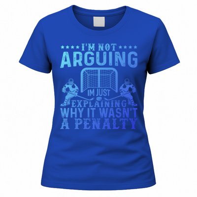 Hockey Player Arguing Gift Funny Hockey Gift Women's T-Shirt