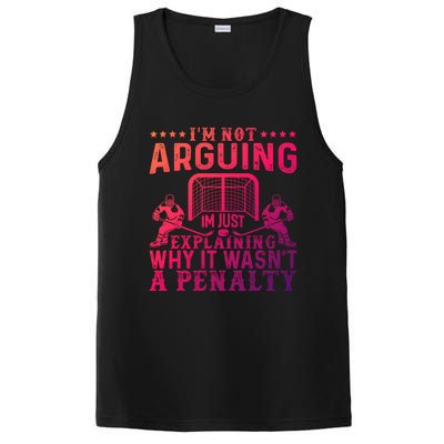 Hockey Player Arguing Gift Funny Hockey Gift PosiCharge Competitor Tank