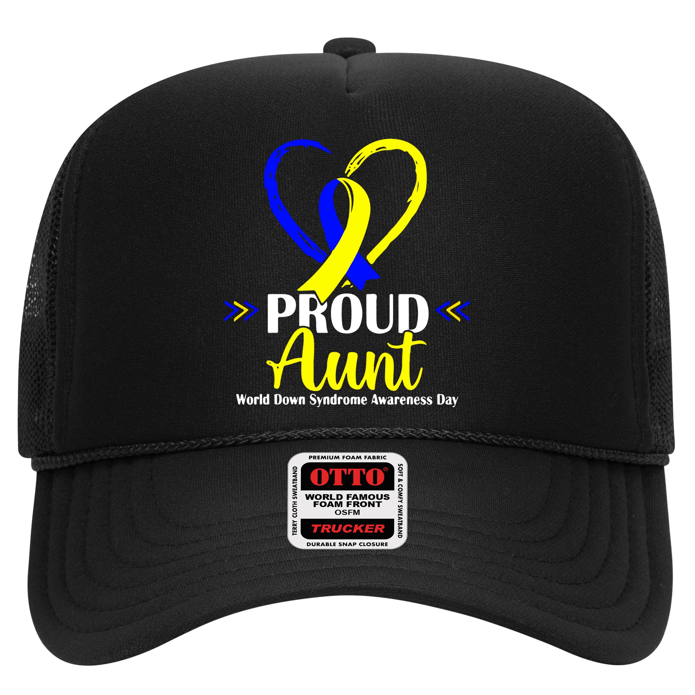 Heart Proud Aunt World Down Syndrome Awareness Day Gift Hat