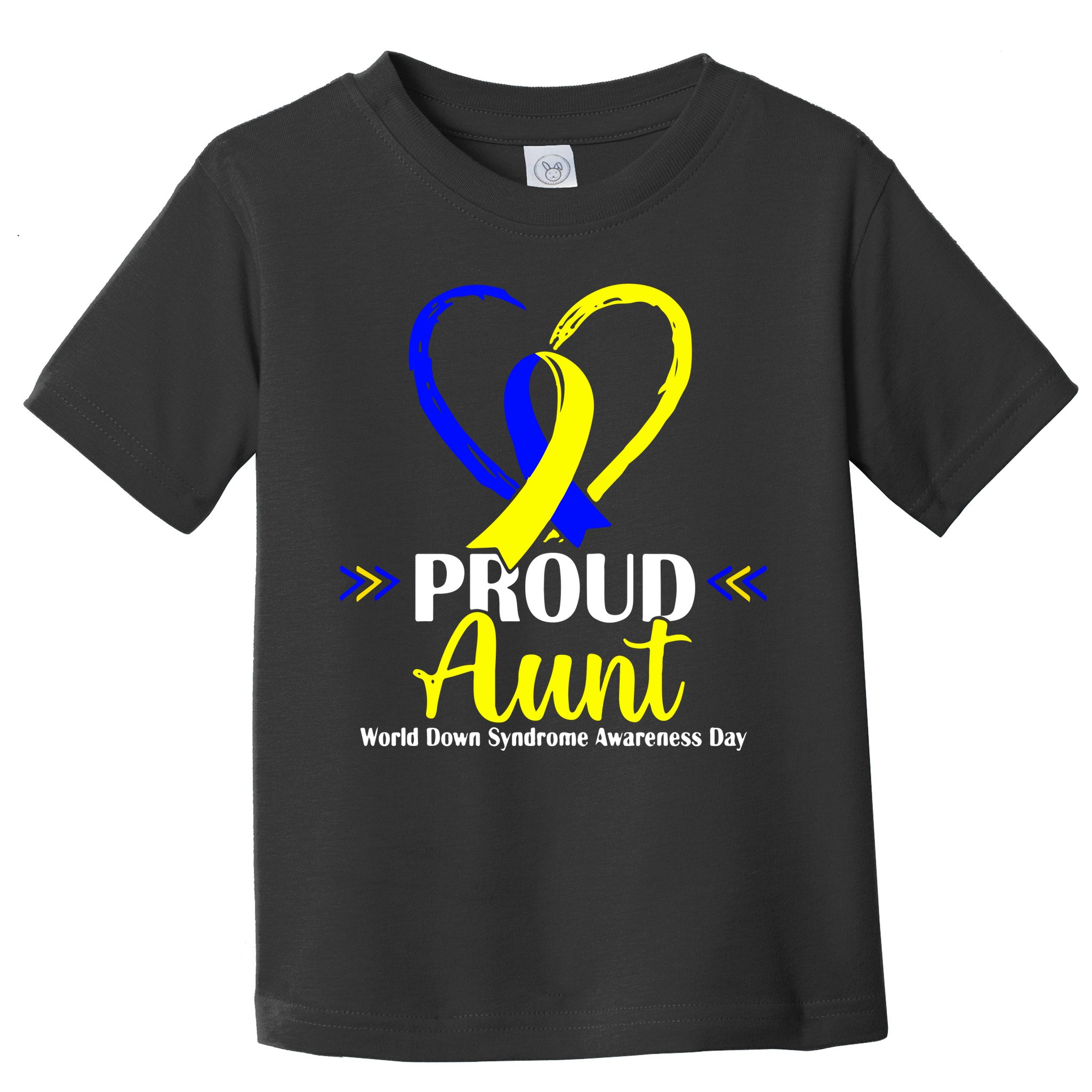 Heart Proud Aunt World Down Syndrome Awareness Day Gift Toddler T-Shirt