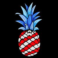 Hawaiian Pineapple American Flag 4th Of July Gift Cooling Performance Crew T-Shirt