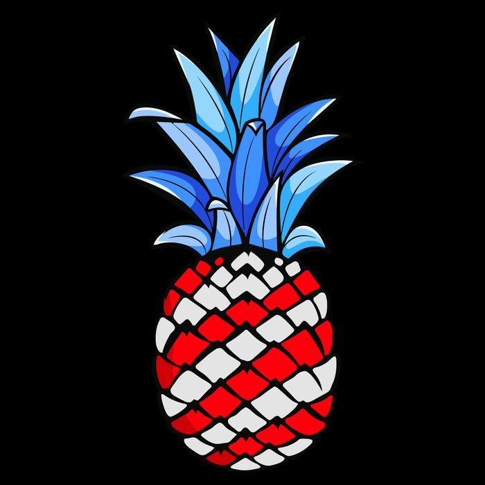 Hawaiian Pineapple American Flag 4th Of July Gift Cooling Performance Crew T-Shirt