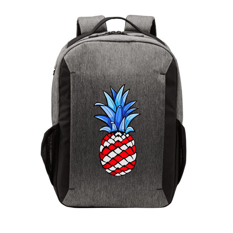 Hawaiian Pineapple American Flag 4th Of July Gift Vector Backpack