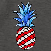 Hawaiian Pineapple American Flag 4th Of July Gift Vector Backpack