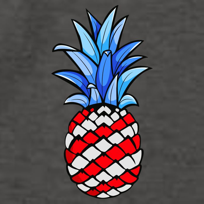Hawaiian Pineapple American Flag 4th Of July Gift Vector Backpack