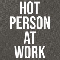 Hot Person At Work Cotton Canvas Backpack