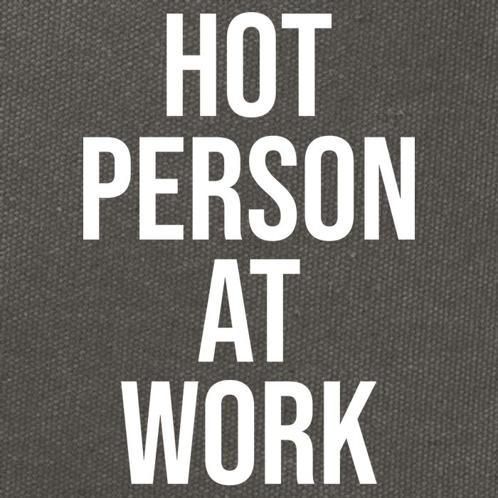 Hot Person At Work Cotton Canvas Backpack
