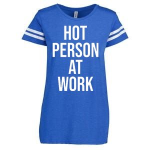 Hot Person At Work Enza Ladies Jersey Football T-Shirt