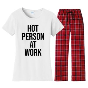 Hot Person At Work Women's Flannel Pajama Set