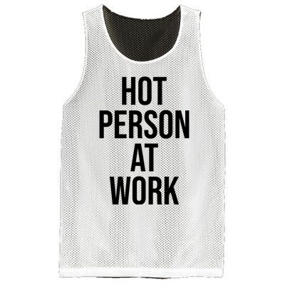 Hot Person At Work Mesh Reversible Basketball Jersey Tank