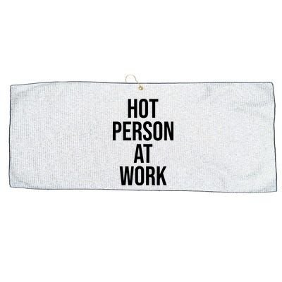Hot Person At Work Large Microfiber Waffle Golf Towel