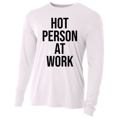 Hot Person At Work Cooling Performance Long Sleeve Crew