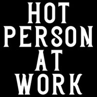 Hot Person At Work Drawstring Bag