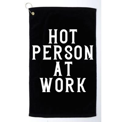 Hot Person At Work Golf Towel