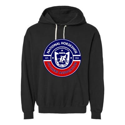 Horseshoe Pitchers Association Nhpa Alternate Logo Garment-Dyed Fleece Hoodie