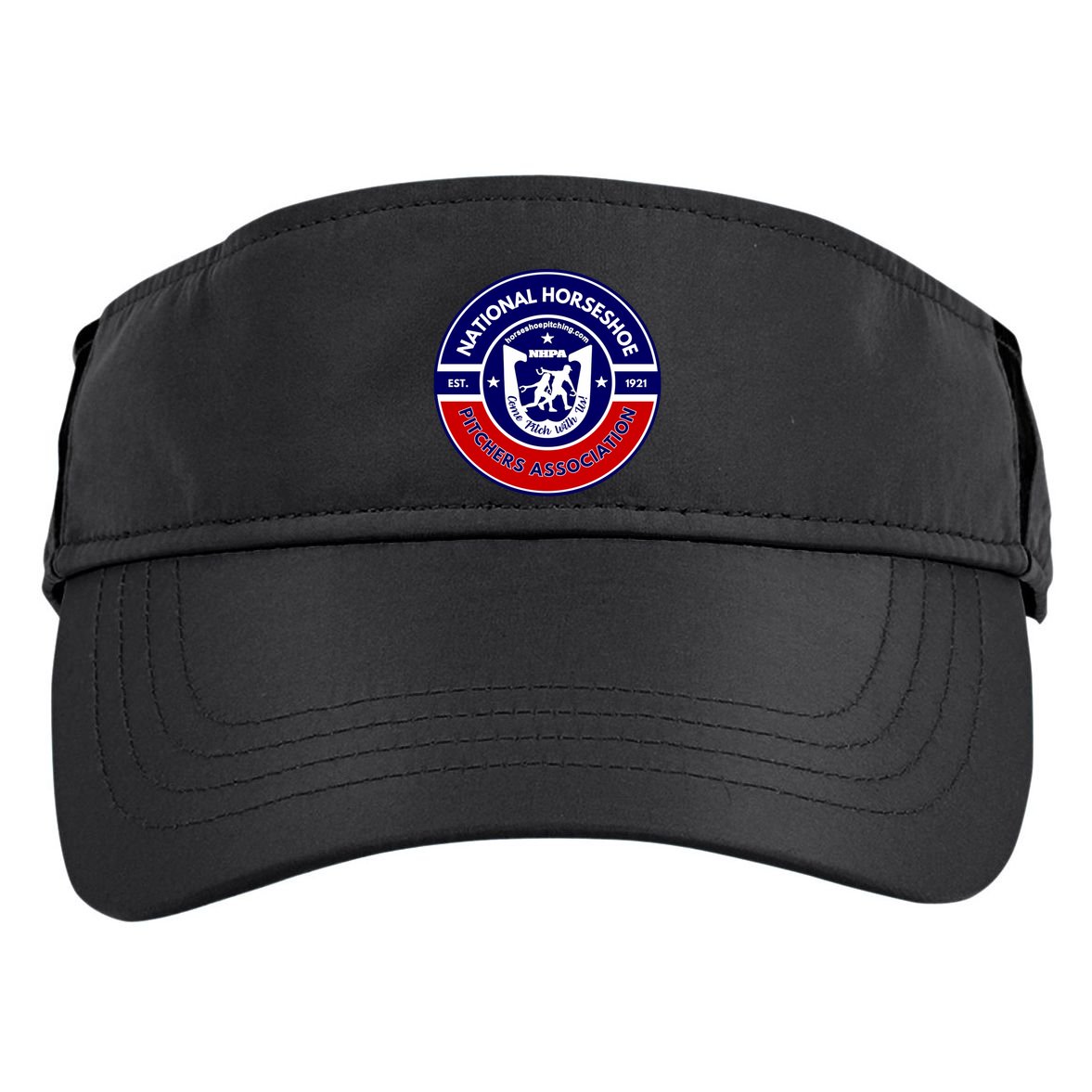Horseshoe Pitchers Association Nhpa Alternate Logo Adult Drive Performance Visor