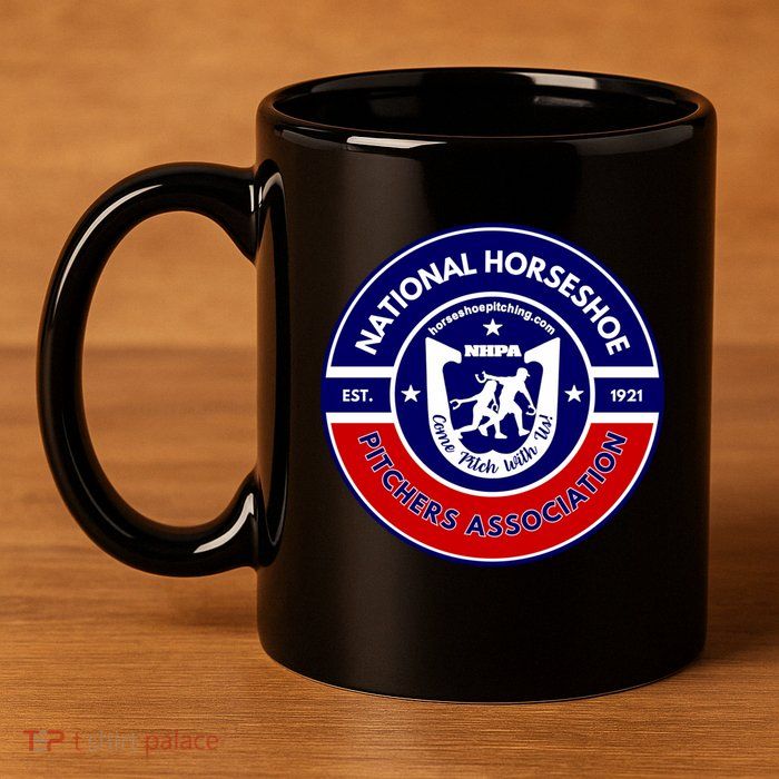 Horseshoe Pitchers Association Nhpa Alternate Logo 11oz C Handle Ceramic Mug