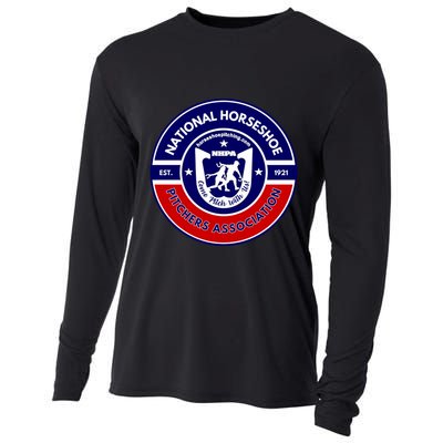 Horseshoe Pitchers Association Nhpa Alternate Logo Cooling Performance Long Sleeve Crew