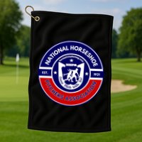 Horseshoe Pitchers Association Nhpa Alternate Logo Golf Towel
