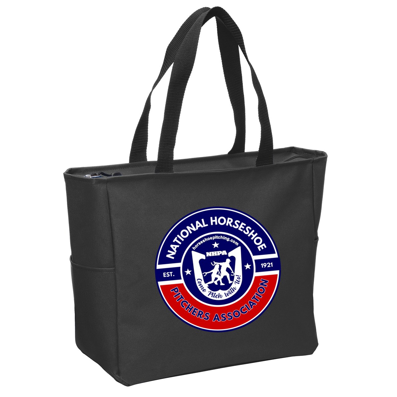 Horseshoe Pitchers Association Nhpa Alternate Logo Zip Tote Bag