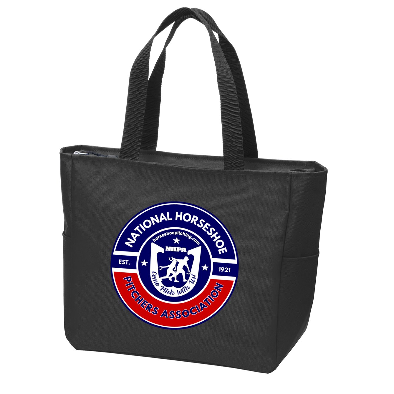 Horseshoe Pitchers Association Nhpa Alternate Logo Zip Tote Bag