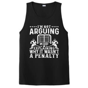 Hockey Player Arguing Gift Funny Ice Hockey Gift PosiCharge Competitor Tank